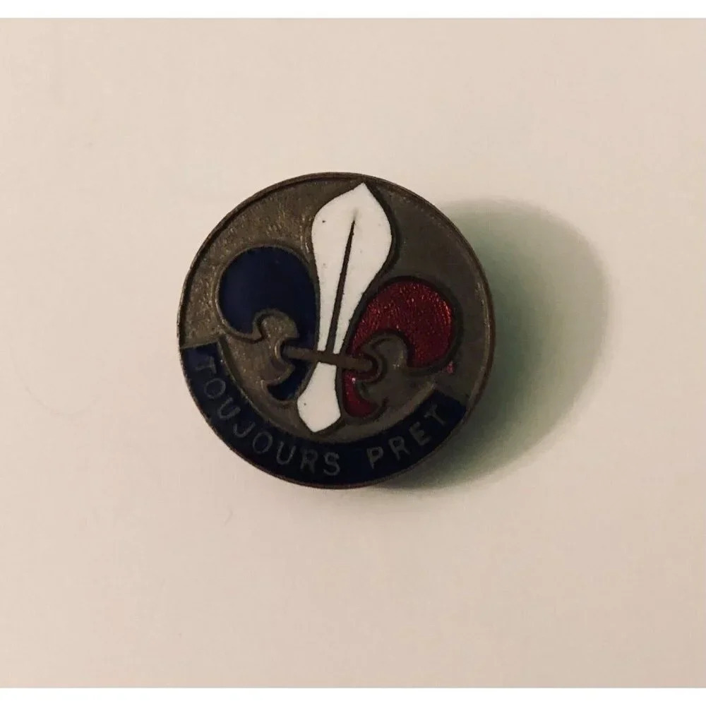 Vintage Boy Scout Pin Button Hole Lapel Fixing Toujours Pret
